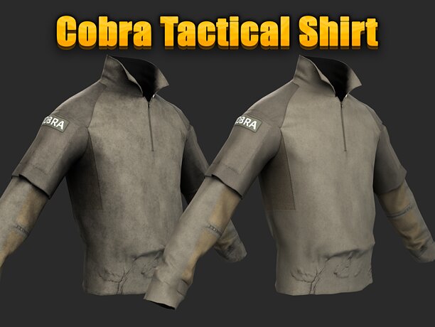 Austrian Police Cobra Tactical Shirt Officer Clothing Uniform - CGTrader 3D model preview by Cloth4Game