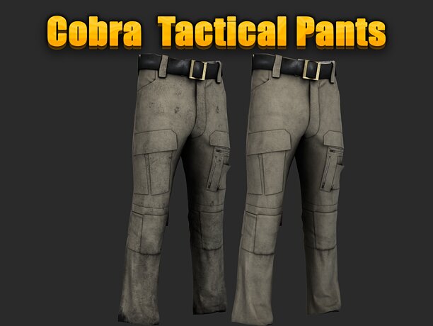 cobra Combat Gear Tactical Pants Trousers Military FIVEM GTA - CGTrader 3D model preview by Cloth4Game