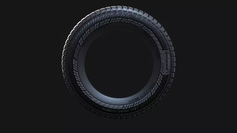 Continental VanContact 4Season Tire for Vehicles - CGTrader 3D model preview by Cloth4Game