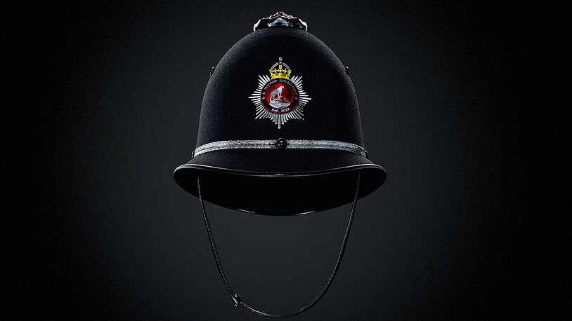 Custodian Police Helmet GTA Ready FBX OBJ BLENDER - CGTrader 3D model preview by Cloth4Game