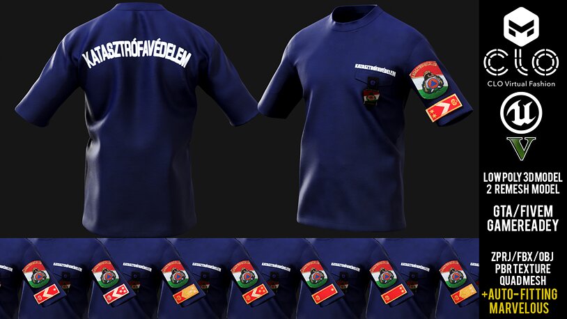Hungarian Firefighter Szabolcs Szatmar Bereg Disaster - CGTrader 3D model preview by Cloth4Game