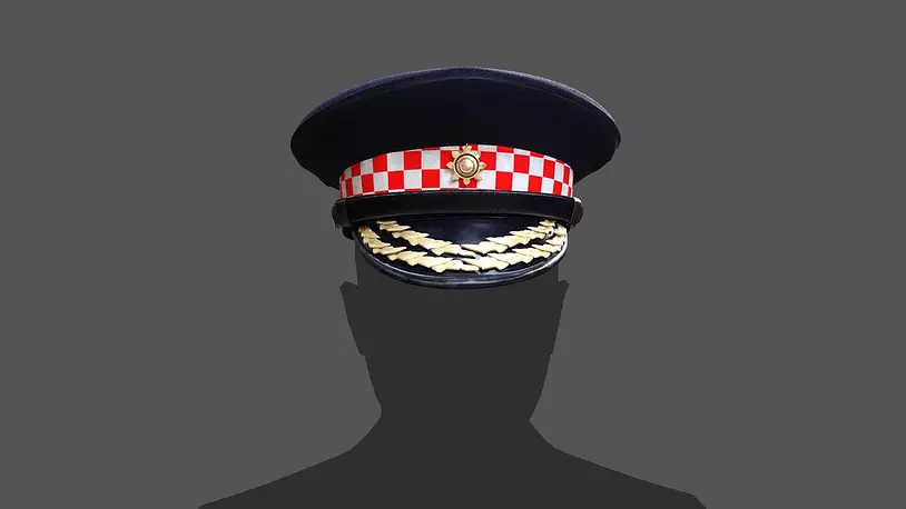 London Police Flat Cap 3D Model - High-Quality and Game-Ready - CGTrader 3D model preview by Cloth4Game