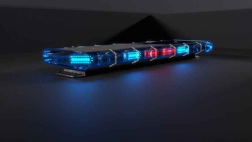 Rotating London Police Car Roof Light DRIP DYNAMISCH ROUTE Lens - CGTrader 3D model preview by Cloth4Game