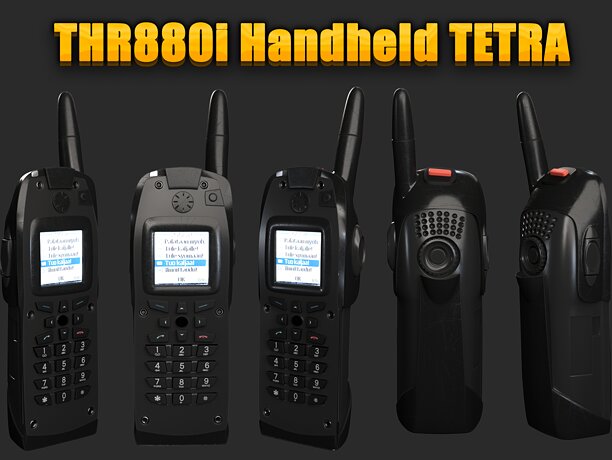 THR880i Handheld TETRA Radio 3D Model - CGTrader 3D model preview by Cloth4Game