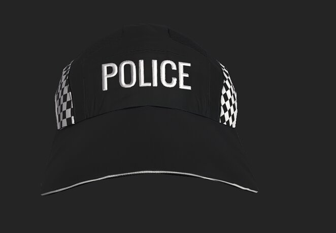UK Police Baseball Cap 3D Baseball Cap British - CGTrader 3D model preview by Cloth4Game